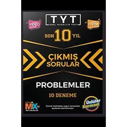 Ünlüler Karması TYT Problemler Çıkmış Sorular Tıpkı Basım 10 Deneme