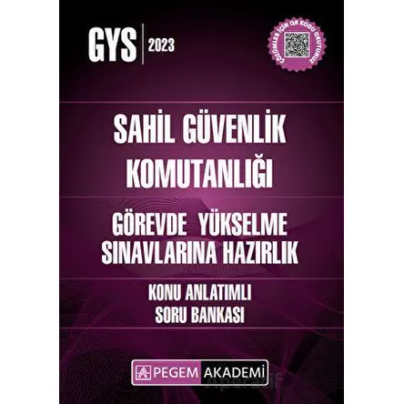 2023 GYS Sahil Güvenlik Komutanlığı Görevde Yükselme Konu Anlatımlı Soru Bankası