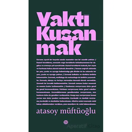 Vakti Kuşanmak - Atasoy Müftüoğlu - Mahya Yayınları