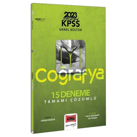 Yargı 2023 KPSS Genel Kültür Hedef IYI Serisi Coğrafya Tamamı Çözümlü 15 Deneme
