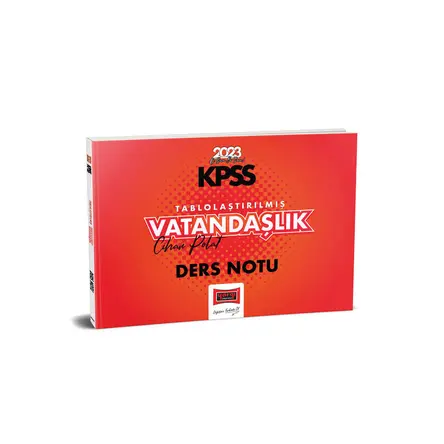 Yargı 2023 KPSS Tablolaştırılmış Vatandaşlık Ders Notu
