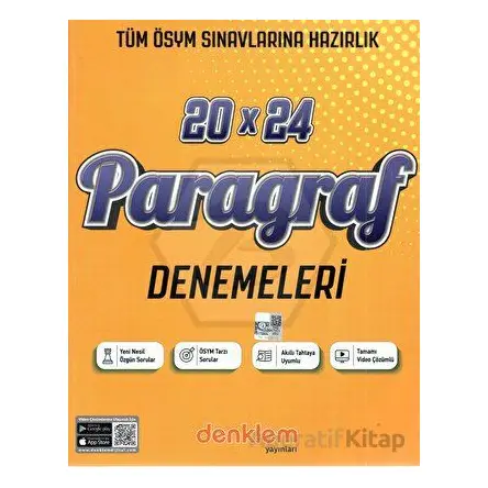 Denklem Paragraf 20 x 24 Denemeleri