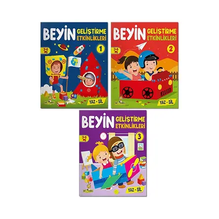 Yükselen Zeka Mucit Karınca Beyin Geliştirme Etkinlikleri (3 Kitap Set)
