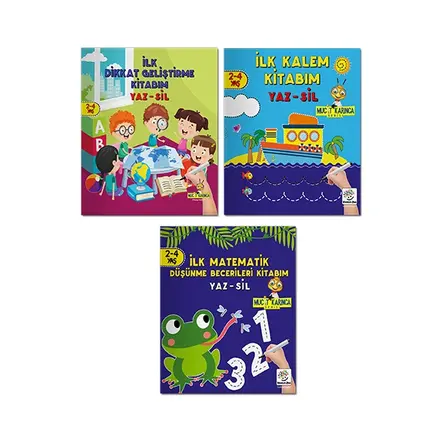 Yükselen Zeka 2-4 Yaş Mucize Karınca Evde Etkinlik Seti (3 Kitap Set)