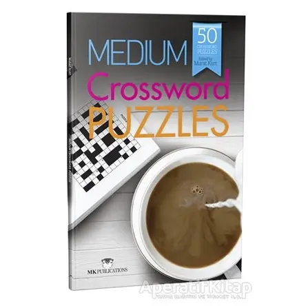 Medium Crossword Puzzles - İngilizce Kare Bulmacalar (Orta Seviye) - Murat Kurt - MK Publications