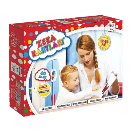 Yükselen Zeka Bebek Zeka Kartları 12-36 Ay Sağ Beyin Zeka Kartları