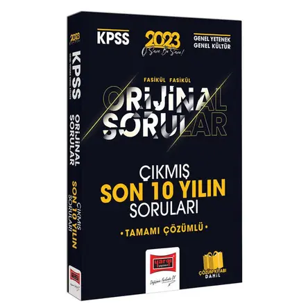 Yargı 2023 KPSS Genel Kültür Genel Yetenek Orjinal Tamamı Çözümlü Son 10 Yıl Çıkmış Sınav Soruları
