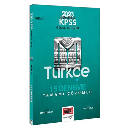 Yargı 2023 KPSS Genel Yetenek Hedef IYI Serisi Türkçe Tamamı Çözümlü 15 Deneme