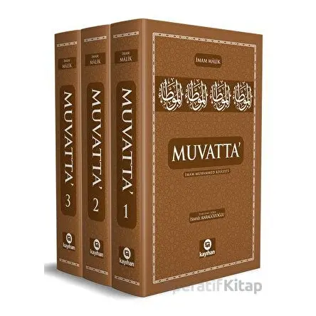 Muvatta - İmam Muhammed Rivayeti - İmam Malik - Kayıhan Yayınları