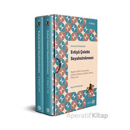 Evliya Çelebi Seyahatnamesi 4. Kitap (2 Cilt Kutulu) - Evliya Çelebi - Yeditepe Yayınevi