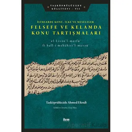 Limlerde Konu, İlke Ve Meseleler - Felsefe Ve Kelamda Konu Tartışmaları