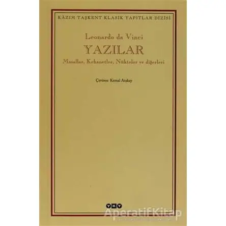 Yazılar - Leonardo Da Vinci - Yapı Kredi Yayınları