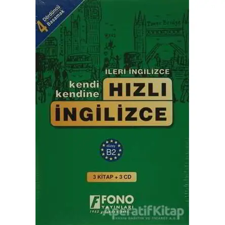 Hızlı İngilizce 4. Basamak (3 kitap + 3 CD) - Bahire Şerif - Fono Yayınları