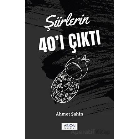 Şiirlerin 40ı Çıktı - Ahmet Şahin - Arion Yayınevi