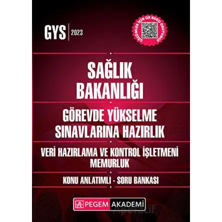 2025 GYS Sağlık Bakanlığı Görevde Yükselme Sınavlarına Hazırlık Konu Anlatımlı Soru Bankası Memurluk