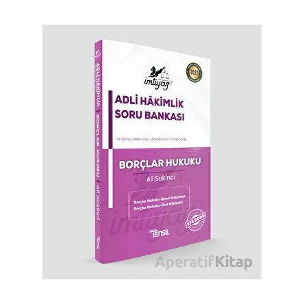 İmtiyaz Adli Hakimlik Soru Bankası Borçlar Hukuku - Ali Sakinci - Temsil Kitap