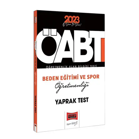 Yargı 2023 KPSS ÖABT Beden Eğitimi Öğretmenliği ve Spor Öğretmenliği Yaprak Test