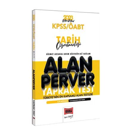 Yargı 2023 KPSS ÖABT Tarih Öğretmenliği Alanperver Yaprak Test