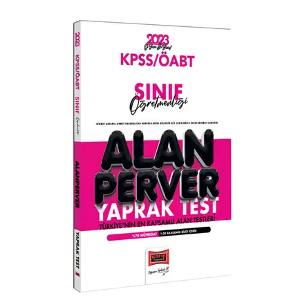 Yargı 2023 KPSS ÖABT Sınıf Öğretmenliği Alanperver Yaprak Test