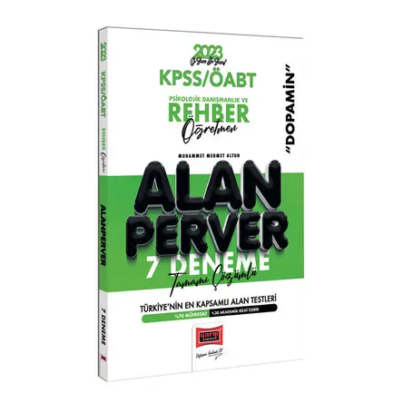 Yargı 2023 KPSS ÖABT Psikolojik Danışmanlık ve Rehber Öğretmen (PDR) Tamamı Çözümlü 7 Deneme