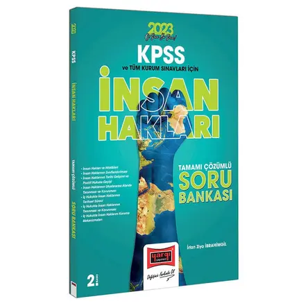 Yargı 2023 KPSS ve Tüm Kurum Sınavları İçin İnsan Hakları Tamamı Çözümlü Soru Bankası