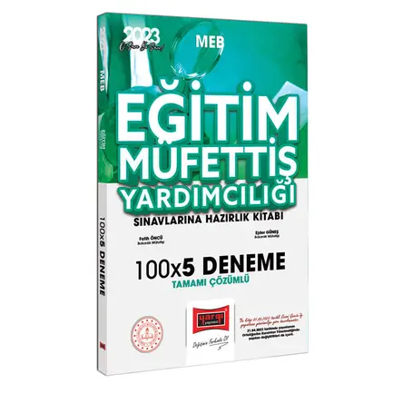 Yargı 2023 MEB Eğitim Müfettiş Yardımcılığı Sınavlarına Hazırlık Tamamı Çözümlü 100x5 Deneme