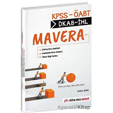 KPSS ÖABT DKAB İHL MAVERA Ahmet Şenol Konu Anlatım Kitabı - Ahmet Şenol - Dijital Hoca