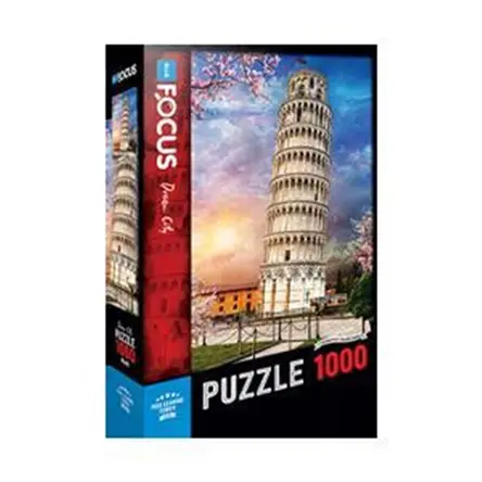 Pisa Leaning Tower Pisa Kulesi 1000 Parça Puzzle Blue Focus Games