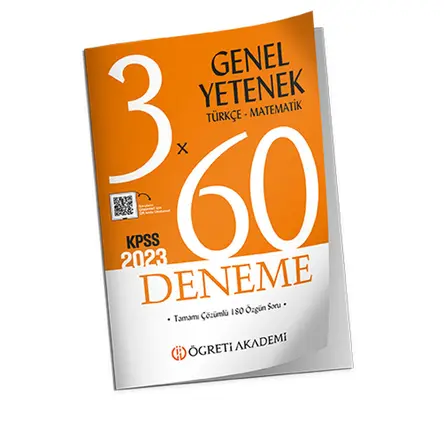 Öğreti Akademi 2023 KPSS Genel Yetenek Türkçe Matematik 3 x 60 Deneme