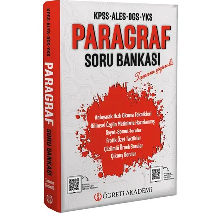 Pegem Akademi KPSS ALES DGS YKS Paragraf Soru Bankası