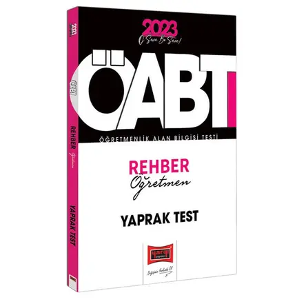 Yargı 2023 KPSS ÖABT PDR Rehber Öğretmen Çek Kopart Yaprak Test
