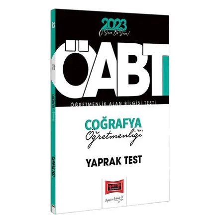 Yargı 2023 KPSS ÖABT Coğrafya Öğretmenliği Çek Kopart Yaprak Test