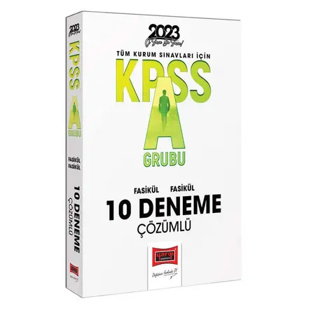Yargı 2023 KPSS A Grubu Tamamı Çözümlü 10 Fasikül Deneme