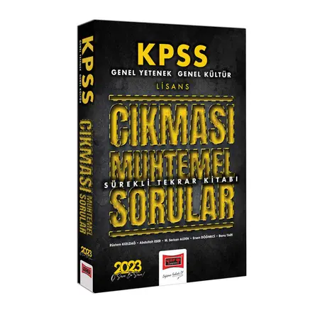Yargı 2023 KPSS GK-GY Çıkması Muhtemel Sorular Sürekli Tekrar Kitabı