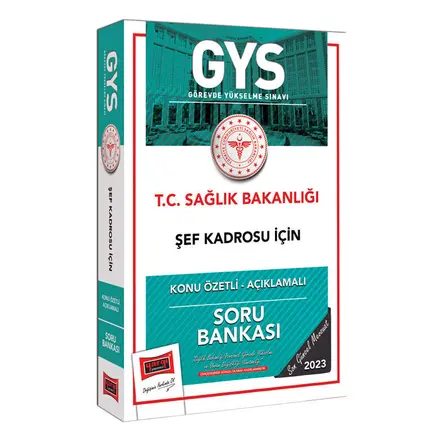 Yargı 2023 Sağlık Bakanlığı Şef Kadrosu İçin Konu Özetli Açıklamalı Soru Bankası
