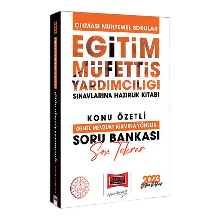 Yargı 2023 Eğitim Müfettiş Yardımcılığı Hazırlık Sorular Genel Mevzuat Kısmına Yönelik Soru Bankası