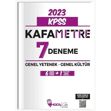Hoca Kafası 2023 KPSS Genel Yetenek Genel Kültür Kafametre Çözümlü 7 Deneme