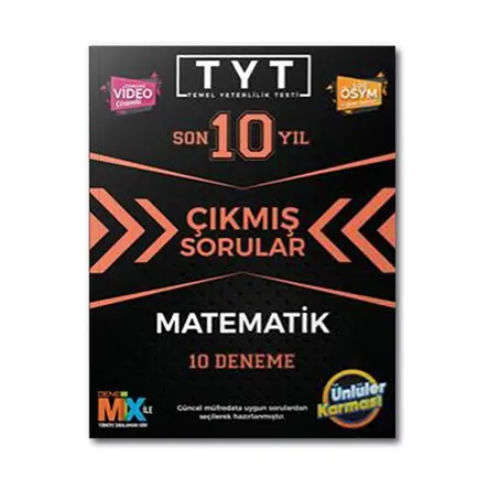 Ünlüler Karması TYT Matematik Çıkmış Sorular Tıpkı Basım 10 Deneme