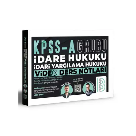 Benim Hocam KPSS A Grubu İdare Hukuku İdari Yargılama Hukuku Video Ders Notları