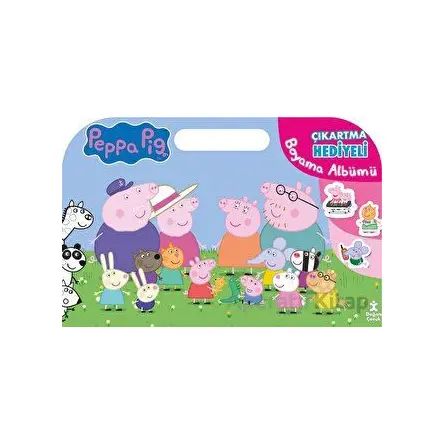 Peppa Pig Çıkartma Hediyeli Boyama Albümü - Kolektif - Doğan Çocuk