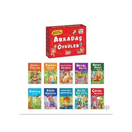 Arkadaş Öyküler (10 Kitap + Soru Kitapçığı) - Kolektif - Bıcırık Yayınları