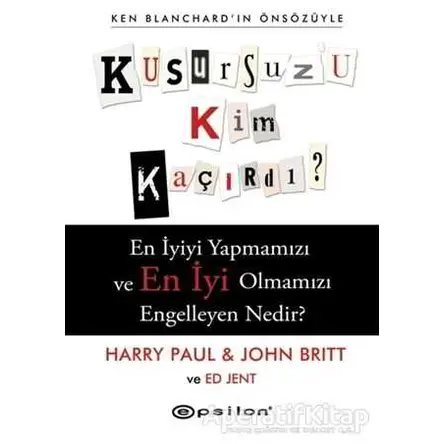 Kusursuzu Kim Kaçırdı? - Ed Jent - Epsilon Yayınevi