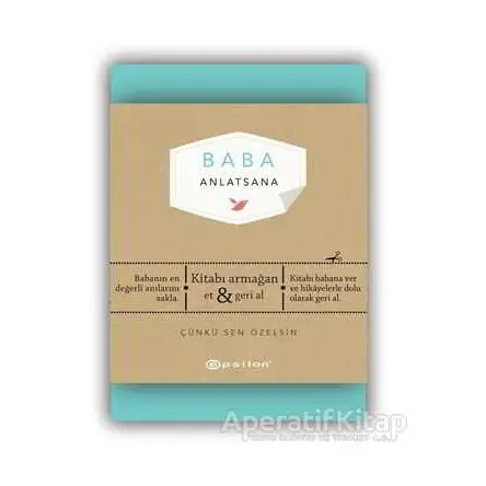 Baba Anlatsana - Elma Van Vliet - Epsilon Yayınevi