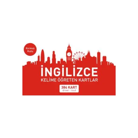 İngilizce Kelime Öğreten Kartlar Kırmızı Kutu (driver-loud) - Mavi Kelebek Yayınları