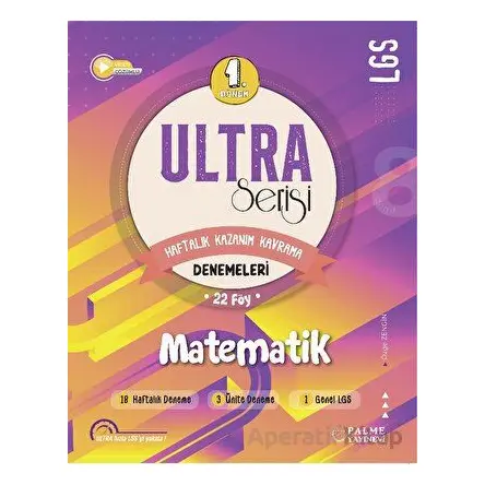 Ultra Serisi LGS 1.Dönem Matematik Denemeleri Palme Yayıncılık - Özge Zengin - Palme Yayıncılık