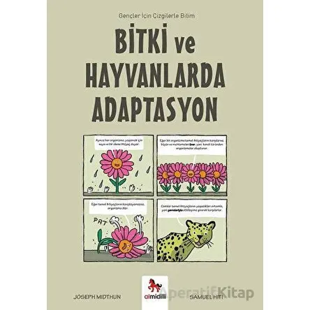 Bitki ve Hayvanlarda Adaptasyon - Gençler İçin Çizgilerle Bilim - Joseph Midthun - Almidilli