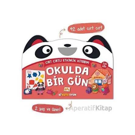Cırt Cırtlı Etkinlik Kitabım - Okulda Bir Gün (2+ Yaş) - Ayşenur Kurtuluş Peltek - Bi Kutu Oyun