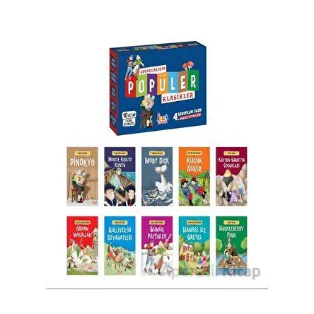 Çocuklar için Popüler Klasikler (10 Kitap + Soru Kitapçığı) - Kolektif - Bıcırık Yayınları