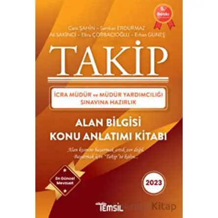 Takip İcra Müdürlüğü Ve Müdür Yardımcılığı Sınavına Hazırlık Konu Anlatımı Kitabı