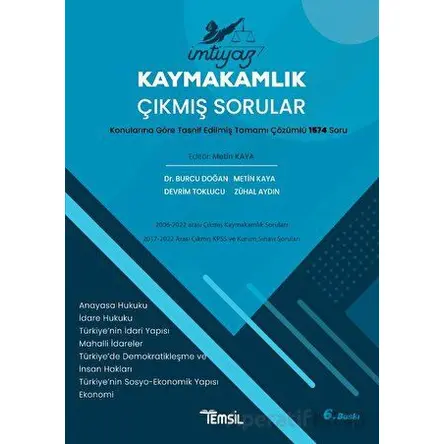 Kaymakamlık Çıkmış Sorular - Zühal Aydın - Temsil Kitap